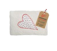 Efie "Kirschkern-Wärmekissen Herz" rote Streublümchen