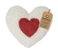 efie térmica de espelta Cojín Corazón Rojo, cultivo orgánico, certificado GOTS, 100% fabricado en Alemania.