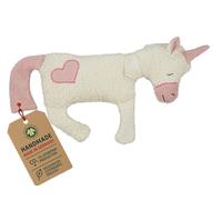 efie térmica de espelta Cojín Unicornio con corazón, cultivo ecológico controlado (Organic), fabricado en Alemania