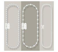 EFIXS persiana Enrollable de PVC (Servir) - Longitud: de 120 a 240 cm - aquí: 160 cm de (320 cm de circulación) - 4,5 x 12 mm - para persianas enrollables, persianas + Verticales, Color: Blanco