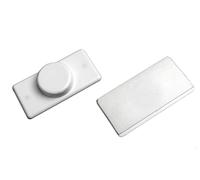 EFIXS The blind shop Soporte magnético para persianas enrollables - color: blanco - para rieles inferiores de persianas enrollables magnéticas/perfiles de contrapeso - 2 piezas = 1 par