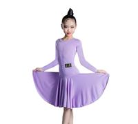 EFLALYHG A7,130, Vestido de Baile Latino para Niñas, Falda de Competición para Niños para Baile de Salsa Tango Samba cha cha Rumba