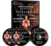 EFLT-Online Way of The Warrior - Paso 1 técnica de Base - 2 en 1 Home Entrenamiento DVD y Kickboxing Ejercicio Videos para Mujeres Hombres - 190 Minutos
