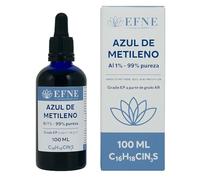 EFNE | Azul de Metileno al 1% con Pipeta | 100 ml | Solución Acuosa de Azul de Metileno | Uso Profesional en Colorimetría | Frasco de Vidrio Ámbar | Sin Aditivos | Marca Española