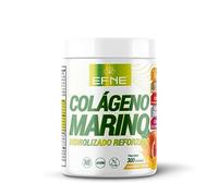 EFNE | Colágeno Marino Hidrolizado Reforzado en polvo + Acido hialurónico + Vitamina C + Zinc + Selenio | 300G | Sabor Frutas Tropicales | Piel, cabello, tendones, ligamentos | 100% natural