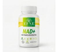 EFNE NAD+ con Trans-Resveratrol 98% | 400mg por capsula | Suplemento Alimenticio Longevidad y Energía Celular | Apoyo Vitalidad y Envejecimiento Saludable | 60 Cápsulas | Apto Vegetarianos