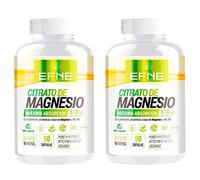 | EFNE | Pack 2 unidades (180 Cápsulas) Complemento de Citrato de Magnesio + Vitamina B6 | 510mg de Magnesio Elemental por Tablet | Reduce Cansancio y Fatiga | Suministro para 100 días | Vegano |