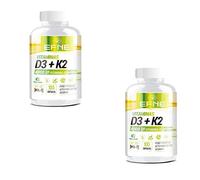 EFNE | PACK 2 Unidades Vitamina D3 + K2 4000ui | Comprimidos Veganos | 100 Cápsulas Alta dosis | Vitamina K2 100,00 µg | MK7 100% | Con MK-7 Natural (Extracto de Natto) | Refuerza el sistema inmune