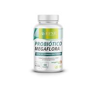 EFNE Probiotico Megaflora - 60 capsulas - Fórmula avanzada Megaflora Evo 9 (multi-cepa, 9 cepas) - 100 % vegano - Apoyo digestión, microbiota equilibrada e inmunidad, formula avanzada