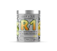 EFNE | R1 Pre-entreno Maxima Potencia Sabor Limon | Pre Entrenamiento con Beta Alanina, Creatina, Cafeina, Citrulina, Niacina | 400Gr en polvo | Maxima Energia y Fuerza | Pre-Workout