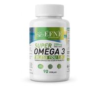 EFNE | Super Omega 3 | 90 Cápsulas de Alta Dosis 1000mg | Aceite de Pescado Puro | 350mg EPA + 250mg DHA | Ácidos Grasos Omega 3 EPA y DHA de Alta Absorción |