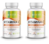 EFNE | Vitamina C 1000 mg Ultra-Absorcion Acido L-Ascorbico | 60 capsulas vegetales | Formula vegana, sin gluten ni GMO | Inmunidad & antioxidante avanzada | Vitalidad diaria (Paquete de 2)