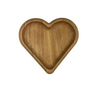 efo Bandeja decorativa de madera para aperitivos, pequeña bandeja hecha a mano, diseño encantador en forma de corazón para nueces, semillas y frutas secas, bandeja de tapas de madera de calidad