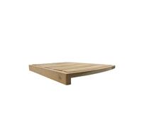 EFO Tabla de cortar de madera XL 47 x 37 cm | Tabla de cortar grande hecha de madera de haya con borde de mesa | Tabla de cortar de madera grande con borde para una transferencia eficiente de