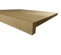 EFO - Tabla de cortar de madera XL 47x37 cm | Gran tabla de cortar fabricada en madera de haya con borde de mostrador | Gran tabla de cortar de madera con borde para una transferencia eficiente de