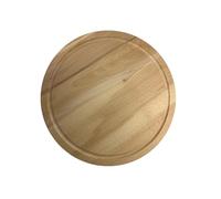 EFO Tabla de cortar redonda de 30 cm | Plato de madera natural para un corte suave y protección de cuchillos | Tabla circular para servir para una presentación elegante de alimentos | Bandeja de pan