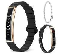 Efolen Reloj Inteligente Mujer Hombre, 16.5g Ultra-Ligero Actividad Pulsera, Monitor 24/7 de Actividad Sueño y Ritmo Cardíaco, 12 Deportes Pulsera de Actividad, Correa Magnética con para iOS Android
