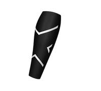 EFRJUWI 1 par de mangas de compresión for pantorrillas for hombres y mujeres - Calcetines sin pies for la periostitis tibial(Black,M)