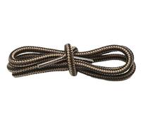 EFRJUWI 2 pares de cordones de zapatos Unisex de 4mm a rayas de doble Color, cordones redondos for zapatillas de deporte al aire libre, botas de algodón, accesorios de cordones(RedBrown Black,150cm)
