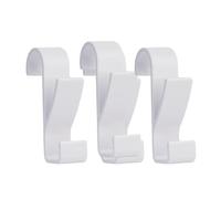 EFRJUWI 3/6 ganchos dobles for baño, toallero eléctrico for radiador, gancho de almacenamiento, estante colgante multifuncional for toallas de cocina y hogar(A-3pcs-white)