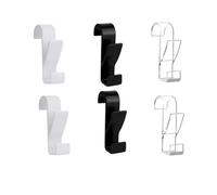 EFRJUWI 3/6 ganchos dobles for baño, toallero eléctrico for radiador, gancho de almacenamiento, estante colgante multifuncional for toallas de cocina y hogar(A-6pcs mix color)