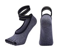 EFRJUWI 3 pares de calcetines pilates cinco dedos for mujer, silicona, antideslizantes, sin espalda, for ballet, danza, yoga, transpirables, for fitness en interiores(Color1)