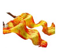 EFRJUWI Abanicos de Seda Real 1 par de Accesorios de Rendimiento de Costillas de tamaño clásico for Danza del Vientre(Color 2,XL 230x90cm)