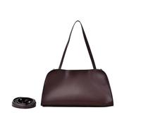 EFRJUWI Bolso de cuero for axilas, diseño nicho, capa superior piel vaca, extremadamente simple, bandolera hombro, bolso mano for mujer para Ocasiones Casuales(Coffee)