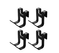 EFRJUWI Gancho trasero for puerta de armario de cocina, perchero for ropa, abrigos, sombreros, toallas, organizador de cajones, estante for baño, accesorios(4pcs)