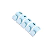 EFRJUWI Ganchos conectores for perchas, organizadores de perchas en cascada for ahorrar espacio, ganchos apilables y de almacenamiento, ganchos de plástico for perchas (paquete de 20)(20pcs - blue)