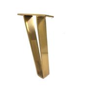 EFRJUWI Horquilla Dorada en Forma de U for Mesa, Soporte Protector for Pata Escritorio, Hierro sólido for Muebles, sofá, gabinete, Silla, Hardware DIY, 2 uds para Gabinete Sofá Mesa(18cm1)