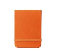 EFRJUWI Mini cuaderno de bolsillo A7 de 96 hojas, planificador diario, cuaderno de estudio, agenda, papelería(Orange)