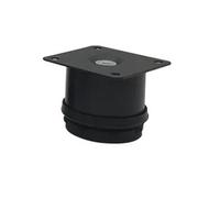 EFRJUWI Patas de Metal Ajustables Acero Inoxidable, Color Negro, 5 a 25 cm, for Muebles, Soporte for TV, Cama y Mesa Centro, 1 Unidad para Muebles(80mm)