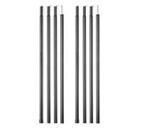 EFRJUWI Postes de toldo for Tienda campaña 2m/6,6 pies, Dosel Hierro Chapado, Varilla Zinc Plegable for Exteriores, Elementos portátiles for Acampar al Aire Libre para Carpa