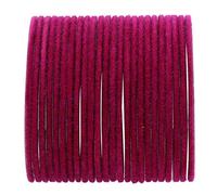 Efulgenz Rakhi Gifts for Sister Indian Bangles Set Bollywood Plain Metal Velvet Bracelet Costume Jewelry for Women & Girls Raksha Bandhan Gift for Bhabhi, 2-2, Metal, no conocido
