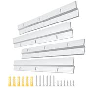 EFUTURETIME 2 par Barra tipo Z 30cm Clips en Z Resistentes con Tornillos para Bastidores Pesados, Cabeceros, Paneles, Bastidores