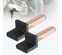 EFUTURETIME 2 Pzs Adaptadores para Caballete Trasero de Moto Universal 20 X 20 X 118 mm, Elevador Soporte Adaptador para Moto Brazo Basculante, Mantenimiento de Garaje, Limpieza de Moto, Forma de L