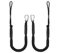 EFUTURETIME 2 x Cabos de Amarre para Barcos 10cm (4FT), Bungee Dock Line Elástico con Gancho, Cuerda de Amarre para Barcos, Lanchas a Motor, Kayak, Canoa, Surf