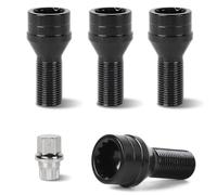 EFUTURETIME 4 x Tornillos Antirrobo Coche M14 x 1,25 mm, Tornillos de Rueda con una Tuerca de Seguridad Compatible con B-M-W y Mini (OE: 36136776076)