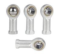 EFUTURETIME 4PCS Rótula M12, Cojinete de Extremos de Varilla con Rosca Derecha de Acero para Rodamientos, Rodamiento de Rotula SI12T/KM(PT) para Diversos Dispositivos Mecánicos