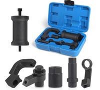 efuturetime 6 Pcs Extractor de Inyector Diesel Compatible con Audi VW VAG 1.6 2.0 TDi Motor Reemplaza T10402 T10415 con Martillo Deslizante y 5 Adaptadores
