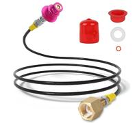 EFUTURETIME Adaptador CO2 W21.8-14 Manguera 1,5 m, Quick Connect | de Alta Presión para Cilindros de Gas, Compatible con Sod Steam Duo, Crystal 3.0, Gaia, Art, Terra
