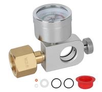 EFUTURETIME Adaptador Quick Connect Recarga para Bombonas de CO2 W21.8-14 con Manómetro de 3500psi, Compatible con Duo, Art, Terra, Crystal 3.0, Gaia