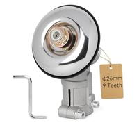 EFUTURETIME Cabezal de Engranaje de 9 Dientes y 26 mm, Universal Accesorios para Cabezal de Desbrozadora, Trimmer de Caja de Engranaje