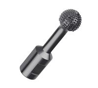 EFUTURETIME Fresa Esférica para Madera φ25mm con Rosca M14, para Amoladora | Giratoria, de Acero al Carbono, Angular 115/125 mm, Ideal para Cavar Grabar Lijar
