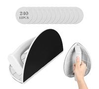 EFUTURETIME Lijadora de Esquinas Pladur 220mm, Lijadora Manual Semicircular 90° con 12 Discos Abrasivos Grano 240, para Lijar y Pulir Paredes, Juntas, Bordes, Cartón-Yeso y Madera