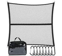 efuturetime Red Maletero Coche Extensible Capa Simple, 120 x 120 cm Extensible hasta 210 x 210 cm, Red de Equipaje de Carga con 8 Ganchos de Metal para Camión, Coche, Autocaravana