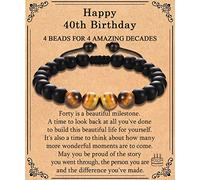 EFVISD 12, 13, 14, 15, 16, 17, 18, 21, 30, 40, 50, 60, 70, 80, 90, 100 cumpleaños, regalos para él, hombres, pulsera de cumpleaños para niños, papá, hijo, nieto, sobrino, novio, hermano, abuelo, 7.48