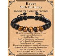 EFVISD 12, 13, 14, 15, 16, 17, 18, 21, 30, 40, 50, 60, 70, 80, 90, 100 cumpleaños, regalos para él, hombres, pulsera de cumpleaños para niños, papá, hijo, nieto, sobrino, novio, hermano, abuelo, 7.48