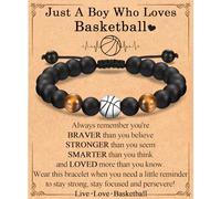 EFVISD Pulsera de fútbol, fútbol, baloncesto, béisbol, hockey, regalo para niños, jugadores, amantes del equipo, hijo, nieto, hermano, sobrino, amigo como cumpleaños, día de San Valentín, graduación
